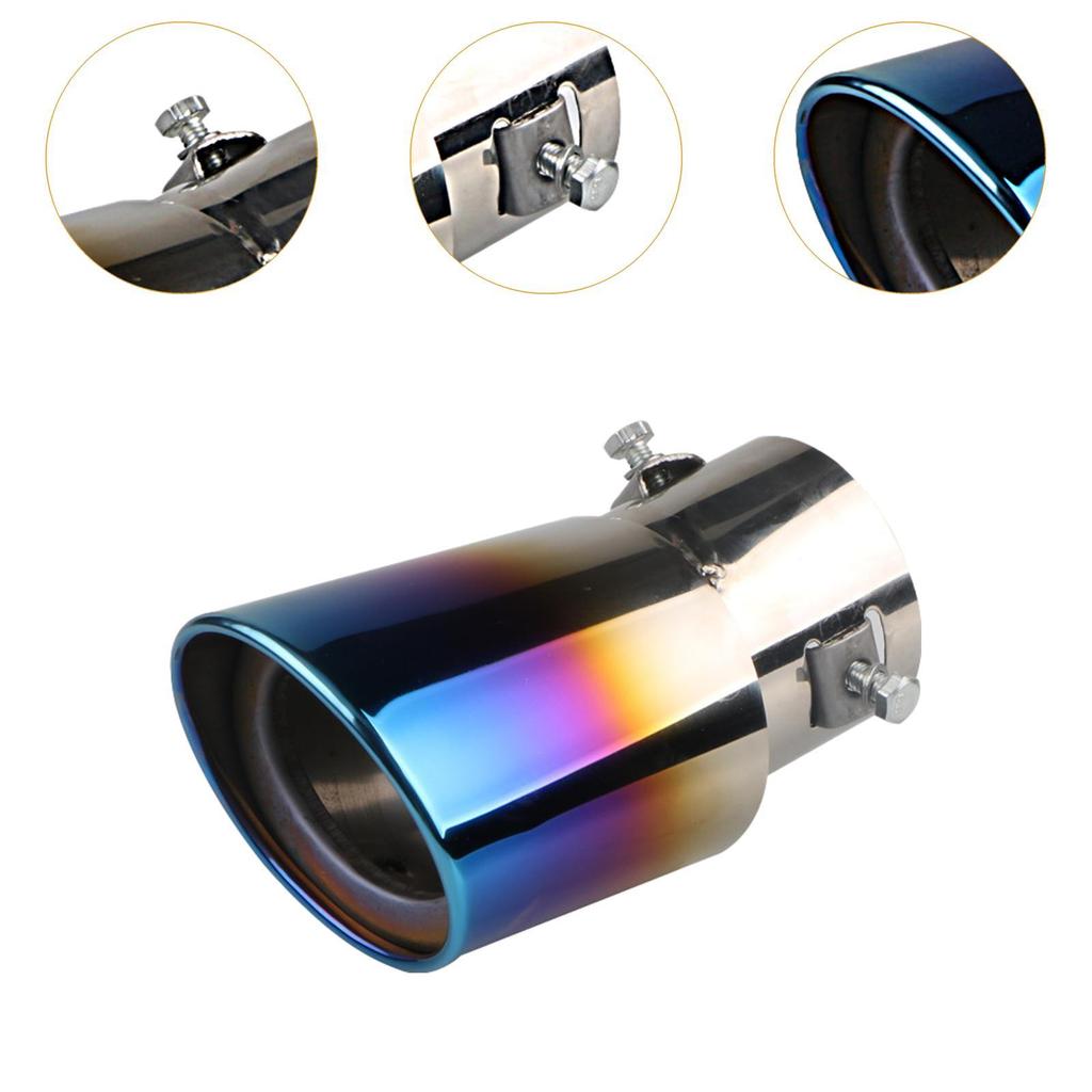 Tail Muffler Tip Accessories Universal Sturdy Muffler Tailpipe Exhaust Tailpipe Tip for Truck Sedan SUV Vehicles Cars