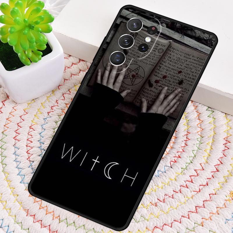 Occult Witchcraft Moon Gothic Witch Silicone Phone Case For Samsung Galaxy note 10 pro S26 S25 S24 S23 S22 S21 Plus Ultra Cover