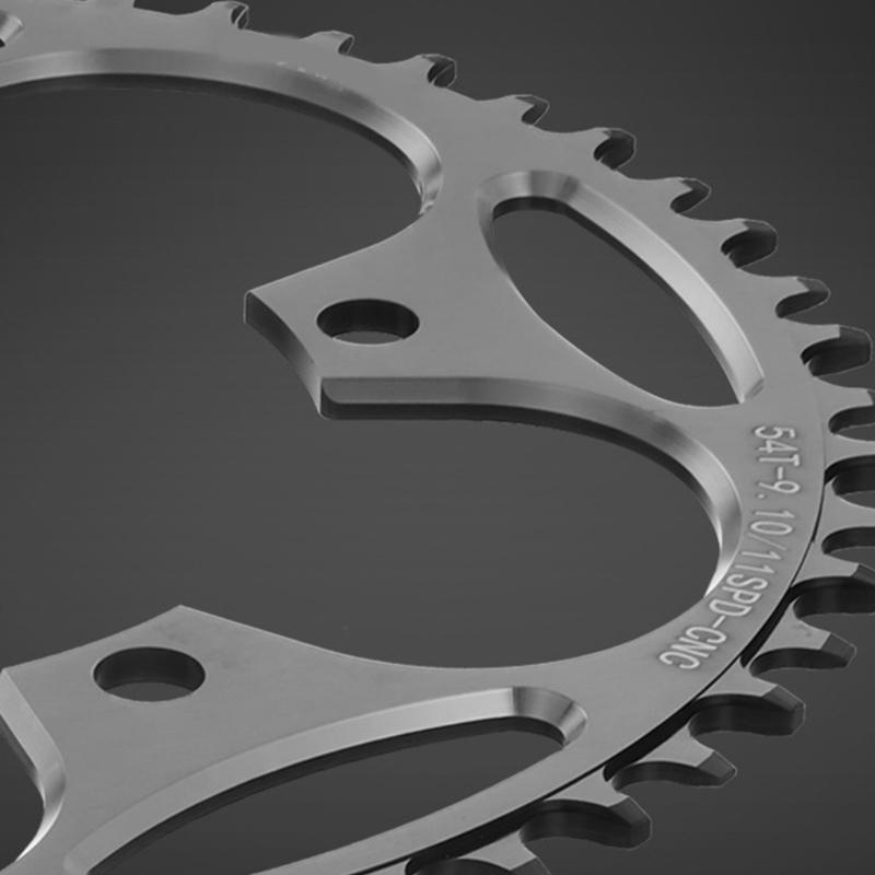 110BCD/130BCD Narrow Wide Chainring Aluminum Alloy Mountain Bicycles 5 Screws Round Chainring Direct Mounted Chainring