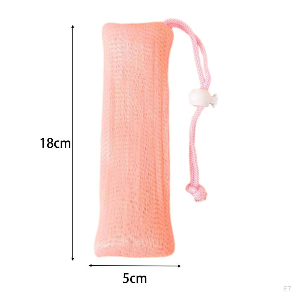 Bubble Mesh Bag, Soap Saver Exfoliating Bag for Bathing, Facial Cleanser, Body