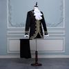 Königlicher Prinz Renaissance Mittelalterliche Männer Cosplay Kostüm Mantel und Hose Set