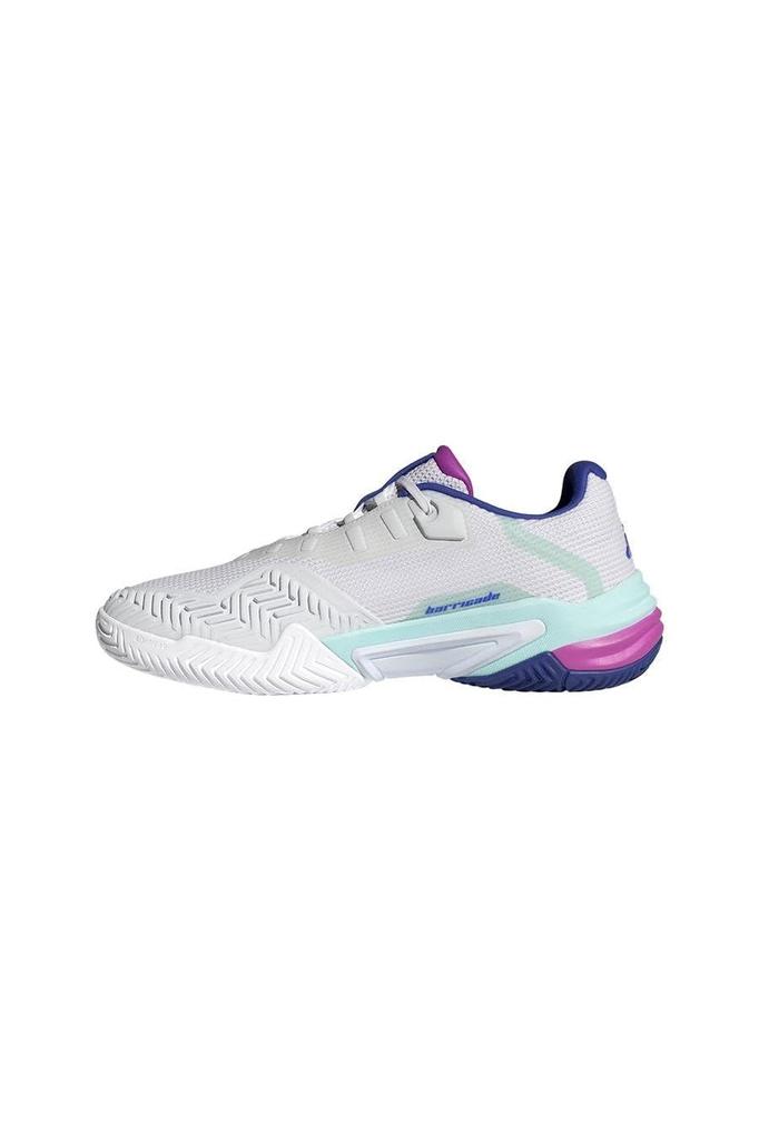 Tennis Shoes Barricade 13 Tennis LZR24 Footwear Aqua Cm [Adidas] White/Lucid Blue/Semi-Flash (IF9129) 25.5
