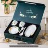 Yu Zhu Xun 22-teiliges Lotus-Charme Keramik-Geschirrgeschenk-Set