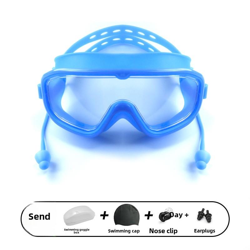 Swimming Eyewear HD Waterproof And Anti Fog Professional Swimming Goggles For Men And Women Diving Equipment Silicone Fit