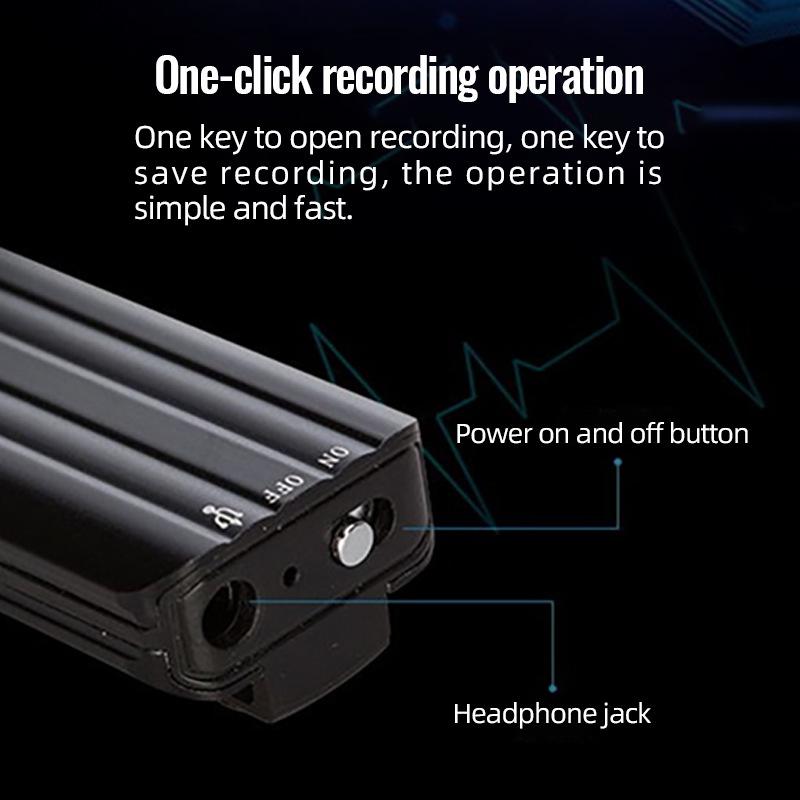 Q21 Back Clip Learning Conference Ultra Long Recording Pen Mp3 Ai Intelligent High-definition Noise Reduction Voice Controlled Recorder
