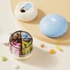 Sealed Pill Cutter Box Plastic Travel Pill Container Portable 4 Grids Pill Box  Fish Oil