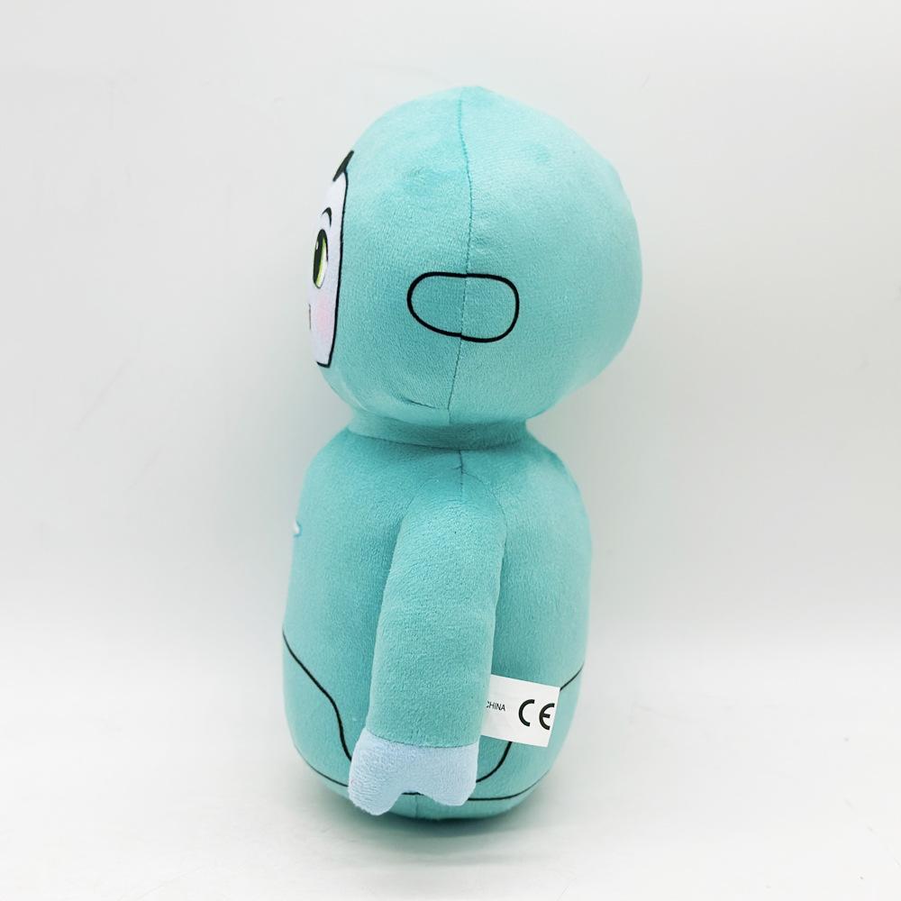 New Cute Big-eyed Green Robot Plush Comfortable Soft Doll