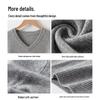 Hengyuanxiang Men's Pure Baby Cashmere V-Neck Vest