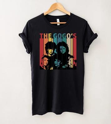 The Go-Go's Retro Short Sleeve Cotton Black  Unisex Shirt AC758