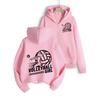 Teen Girls Daily Outfit Girls Zip Up Hooded Jacket Volleyball Girl Player Graphic Long Sleeve Casual Sports Hoodie