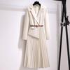 2026 Autumn Women's French Suit Dress: Elegant, Slimming, Long Sleeve Skirt