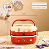 1600ml Cartoon Double Layer Lunch Box Leakproof Food Box Food Warmer Container  School Office Lunch