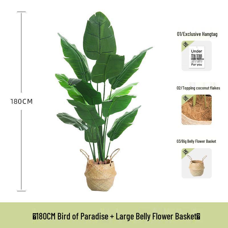 Bird of Paradise Indoor Artificial Floor Plant - Luxurious Bionic Greenery Decor for Living Room