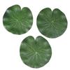 Pack Of 9 Artificial Floating Foam Lotus Leaves Water Lily Pads Ornaments Green