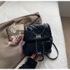 Schoolbag Diamond Embroidery Thread Women's Backpack 1011 New Versatile Chain Backpack Exquisite Super Fire Small Schoolbag Travel Bag