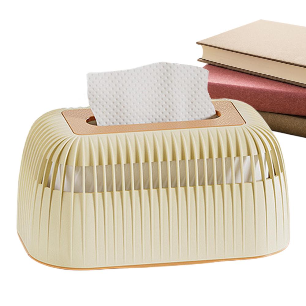 Tissue Box Square Napkin Holder Container Tissue Paper Dispenser Case Modern Home Car Organizer
