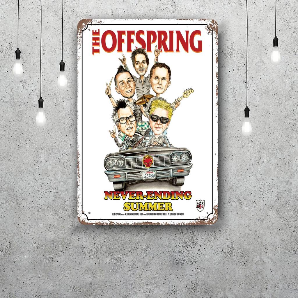 The offspring Vintage Blechschild Heimdekoration Wanddekoration Kunst Wandbild Raumdekoration Dekor Retro Metallschild Platte Bar Poster
