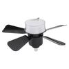 Deckenventilator mit Licht 3 Farben Dimmbar Leise LED Deckenventilatorlampe E26 Schraubsockel Timer