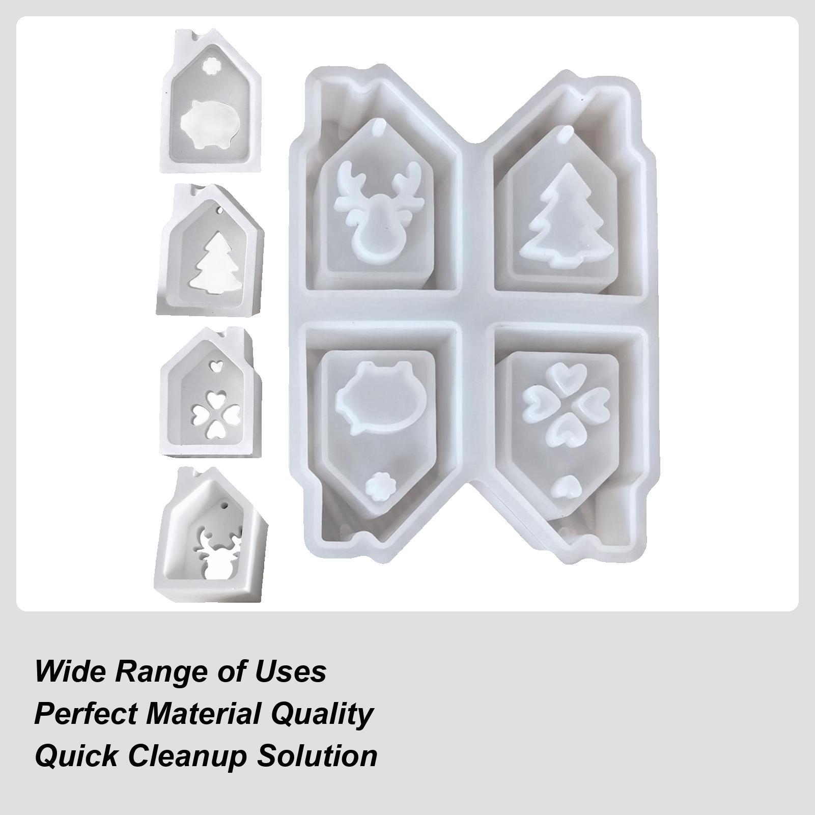 

Mini House Casting Silicone Molds 4-Cavity Christmas Casting Moulds Epoxy Resin Mould Epoxy Resin Mould Plaster Art Craft China Mainland