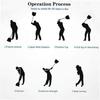 Golf Swing Training Aid Fan Golf Fan Trainer Golf Power Resistance Trainer Golf Power Swing Fan White1pcs)