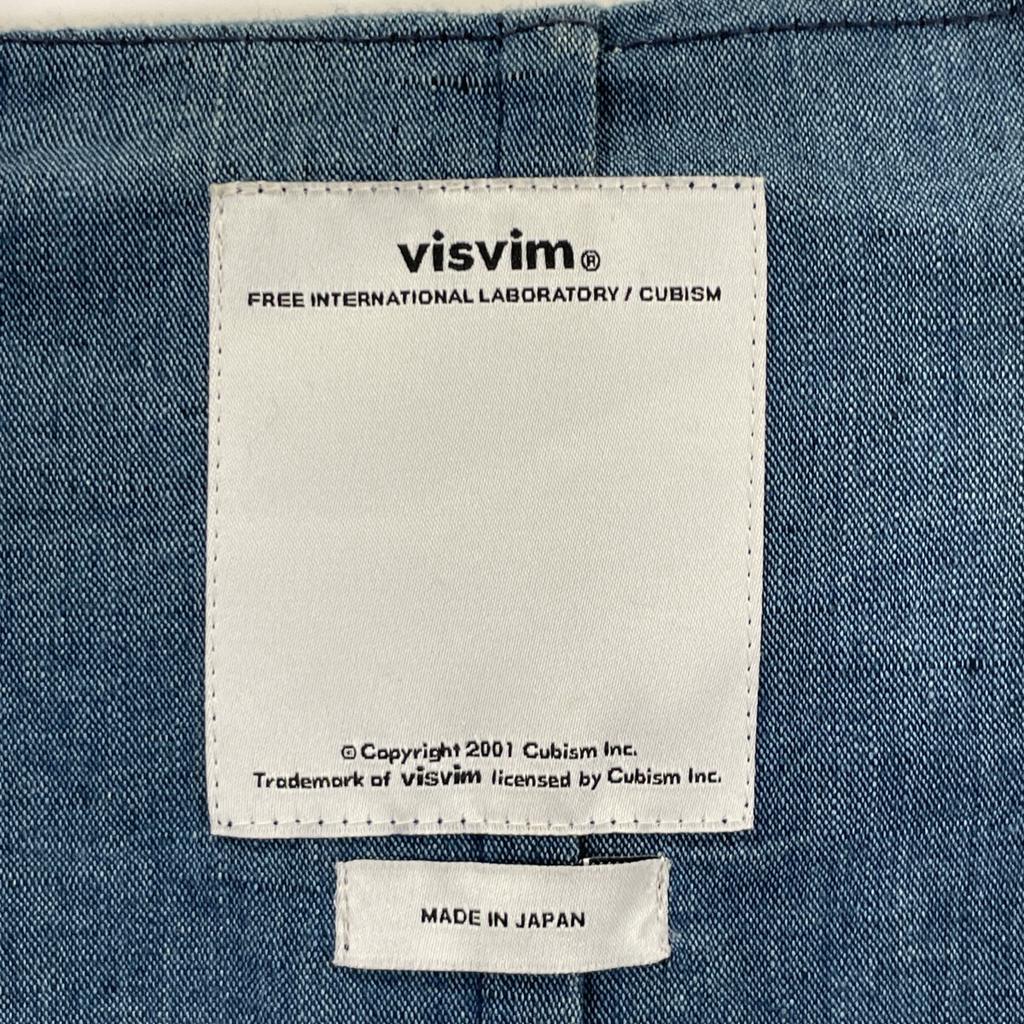 VISVIM Indigo White Owl Champagne Shirt tops 2 IndigoUsed