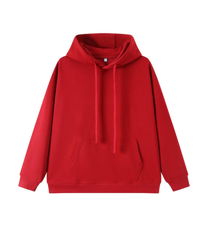 330g Sea Island Cotton Loose Fit Solid Color Hoodie M