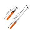 1 Piece of Magnet Picking Tool Orange, Anti Slip Grip, Extendable Handle, Suitable for Car Maintenance and Metal Recycling
