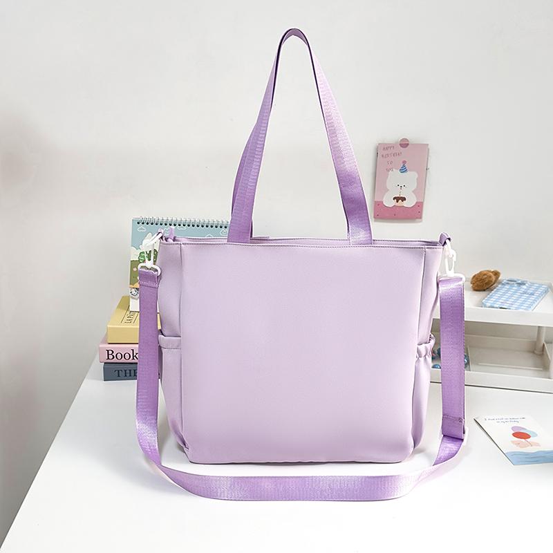 Contrast Large Capacity Tote Bag Student Crossbody Bag Girls Star Print Shoulder Bag