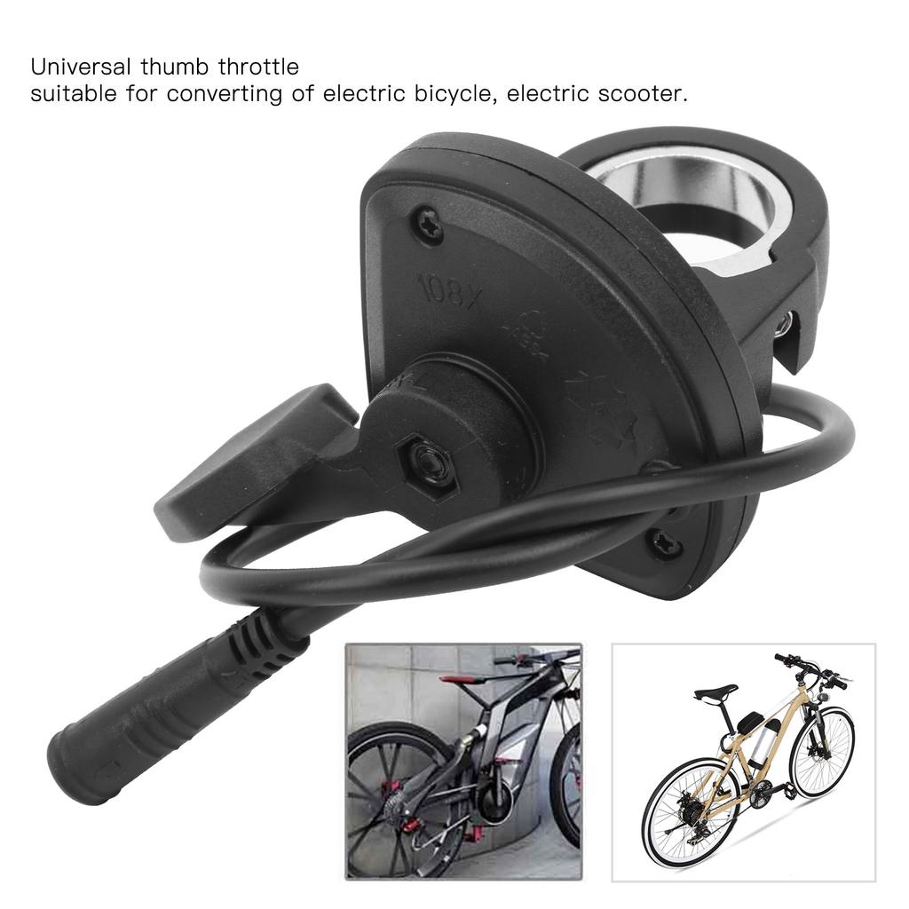 108X Left Thumb Throttle Speed Control Waterproof Connector Lithium for Electric Scooters EBike