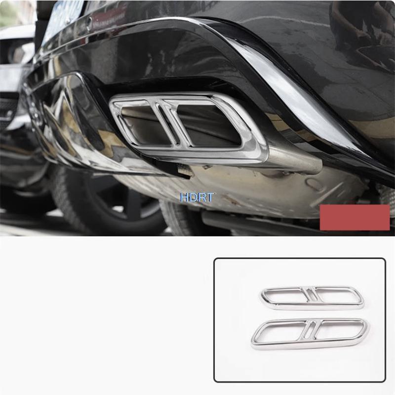 Car Styling Exhaust Pipe Cover Tail Throat Frame Body Accessories Exterior Sticker For Land Rover Range Rover Sport L461  +