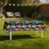 Plastic Soccer Party Tablecloths 2 Pack 108 X 54in Vibrant Print Covers for Birthday Parties Team Events and More