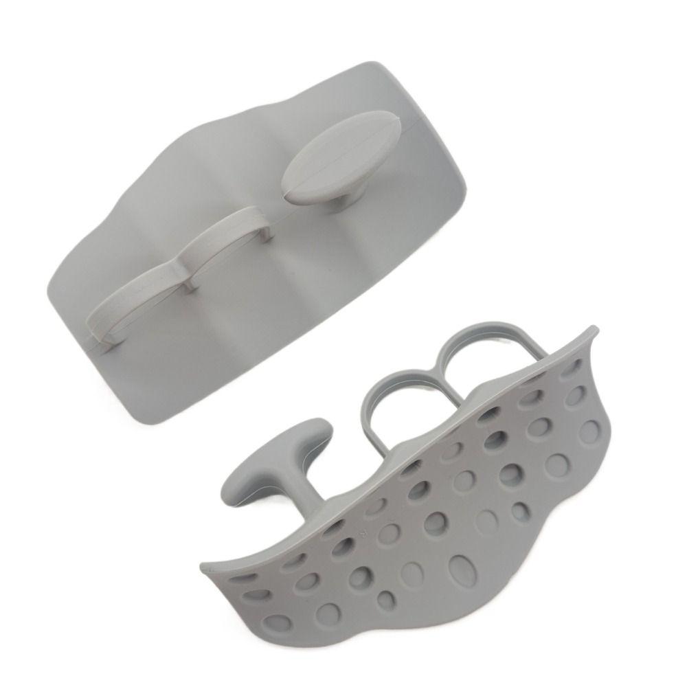 1 Pair Silicone Grip Strengthener Finger Exerciser Weight Lifting Grips  Bodybuilding