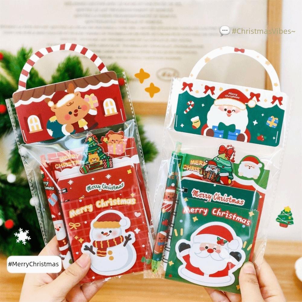 Christmas Theme Study Items Christmas Stationery Set Christmas Coil Notebook  Christmas Gifts