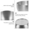 Stainless Steel Rice Bowl Heat-Resistant Korean Design Multi-Function for Home and Parties Stainless Steel Cups