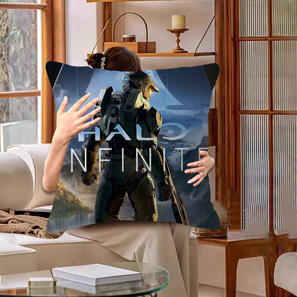 Game H-Halo Cool I-Infinite Personalized Pillow Dust Cover Bedroom Kids Party Decoration Pillowcase Birthday Children Gift