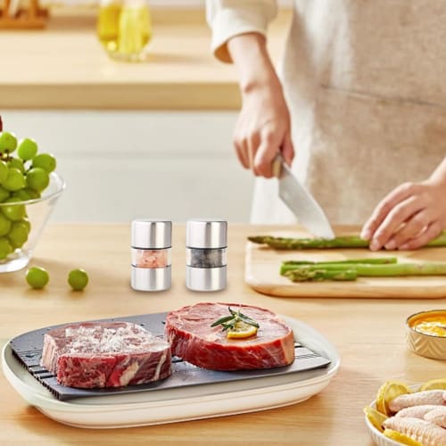 Pepper Grinder - Electric Pepper Mill, Ceramic Salt Grinder | Large Capacity Adjustable Shaker, Easy-to-Clean Refillable Kitchen Shaker, Large Capacit