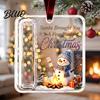 Acrylic Cash Surprise Pendant Christmas Money Holder Ornament Gift Hanging Decor with for Friends Festive Pattern Tree Giving Holiday Keepsake