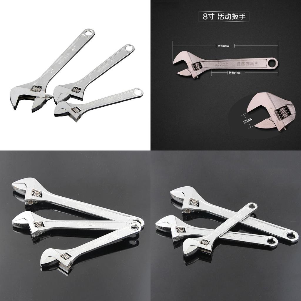 6"/8"/10"/12"/15" Adjustable Wrench Spanner For Various Lifestyles**