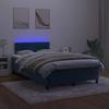 Maison Exclusive - Sommier à lattes de lit avec matelas LED bleu foncé 120x190 cm