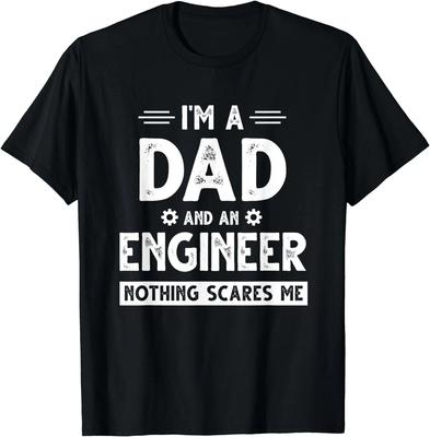 Süßes Ingenieur Papa Männer Vatertag Maschinenbau Geschenk Unisex T-Shirt