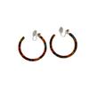Amber Leopard Print Hoop Earrings for Women, Autumn/Winter 2026 Retro Hong Kong Style, High-End Large Hoops