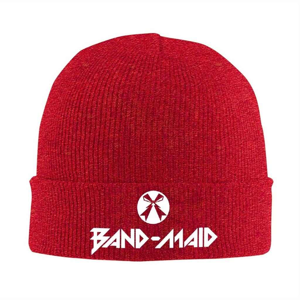 Men Women Beanie Hat Band Maid Japanese Girls Band Merch Warm Skull Knitted Hat Cap Bonnet Knit Hat