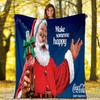Christmas Gift Halloween Themed Cola Beverage Coca Cola Blanket Soft Home Furnishing Nap Decoration Four Seasons Warm Sherpa Blanket U18