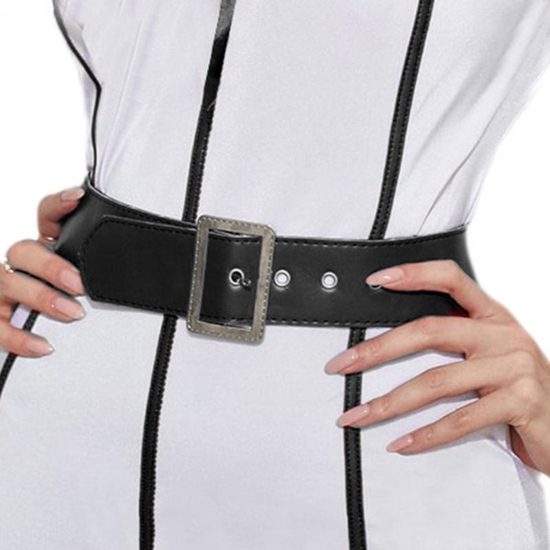 

Christmas Wide Belt Adults Black Faux Leathers Belt Novelty Accessory Men Women Cosplay Belt Costume Accessories чорний
