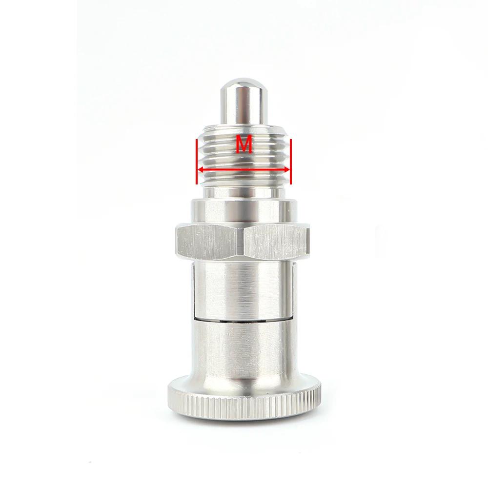 M10-M20 Return Type/Self Locking Spring Plungers Aluminum Knob Retractable Spring Loaded Carbon Steel/Stainless Steel Body Indexing Plungers