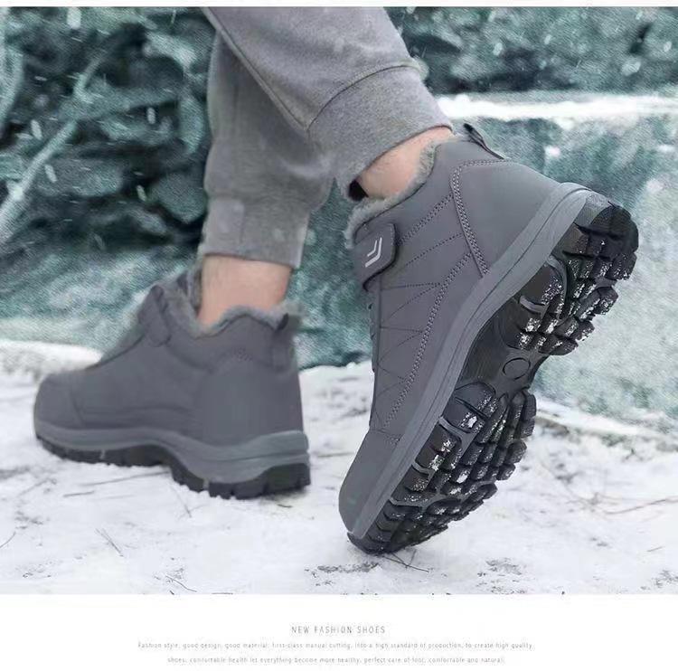 Men's Warm Velvet-Enhanced Anti-Cold Casual Shoes for Middle-Aged & Elderly Dads