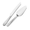 Stainless Steel Santa Dessert Serving Set Pie Cake Knife Server Holiday Celebration Durable Dishwasher Safe Snowflake Design