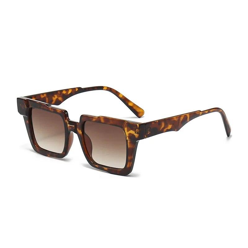 Europe And The United States New Fashion Square Frame Men And Women Sunscreen Sunglasses Outdoor Travel Color Personality Sungla