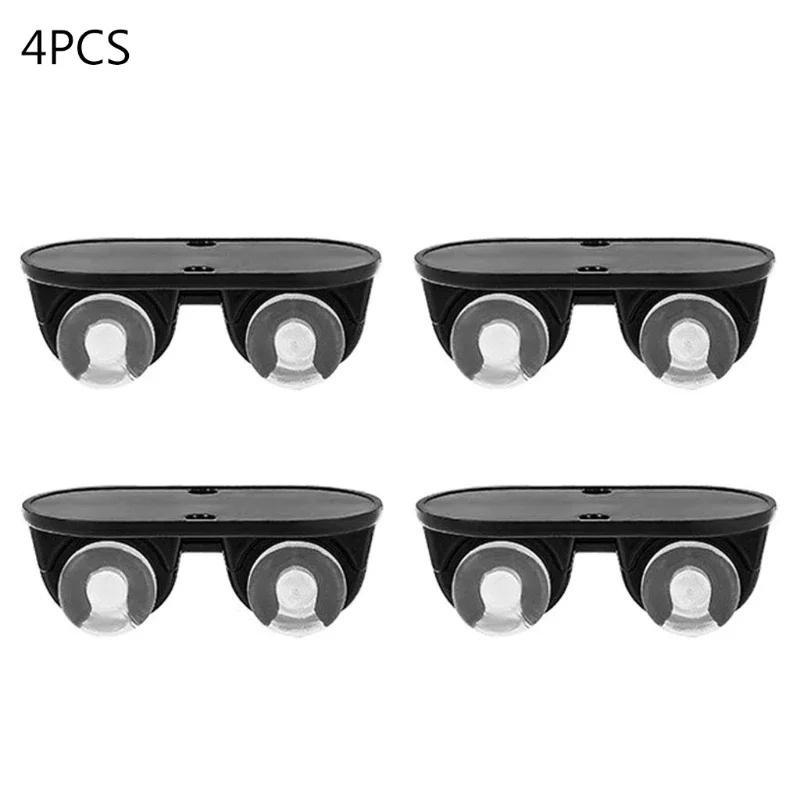 

4 шт. самоклеящиеся поворотные ролики универсальные мебельные колеса направляющие ролики для ящика платформа тележка стул шкив стол стул чёрный