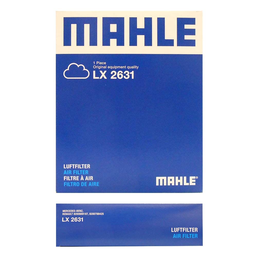 MAHLE Air Cleaner Filter for Renault Kangoo Zen Actif Couleur A3003 Compatibility Confirmation Manufactured by OEM Filter Manufacturer (ABA-KWH5F,